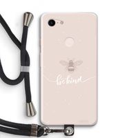 Be(e) kind: Pixel 3 XL Transparant Hoesje met koord