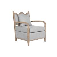 Leunstoel DKD Home Decor 66 x 70 x 88 cm 70 x 73 x 88 cm Spar Lichtbruin Lichtgrijs