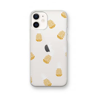 Ananasjes: iPhone 12 Transparant Hoesje