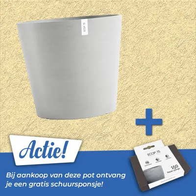 Pot amsterdam d70cm witgrijs