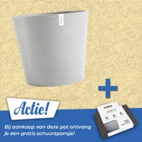 Pot amsterdam d70cm witgrijs