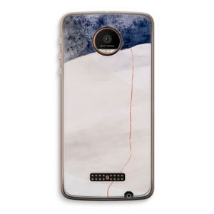 Stone White: Motorola Moto Z Force Transparant Hoesje