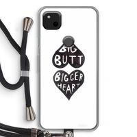 Big butt bigger heart: Pixel 4a Transparant Hoesje met koord