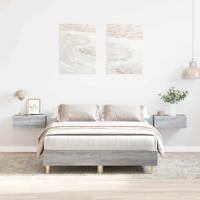 Bedframe zonder matras 140x190 cm spaanplaat grijs sonoma