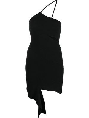 ANDREĀDAMO robe-body à design asymétrique - Noir