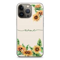 Zonnebloemen: iPhone 13 Pro Transparant Hoesje