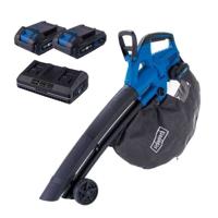 Scheppach BC-BLV720-X Accu-bladblazer - Set S2.5 - 210 km/u luchtstroom - 2 x 20V IXES accu's + 2,4 uur lader