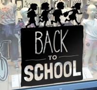 Muursticker Back to School kinderen - thumbnail