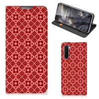 OnePlus Nord | Hoesje met Magneet | Batik Rood