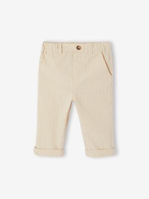 Broek baby jongen met elastische taille beige