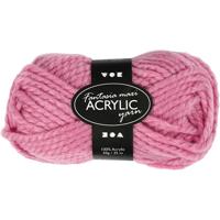 Creativ Company Fantasia acrylgaren, l: 35 m, maxi, roze, 50 gr/ 1 bol