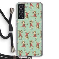 Gymboys: Samsung Galaxy S21 FE Transparant Hoesje met koord