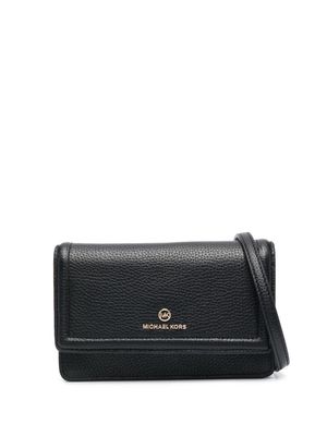 Michael Michael Kors sac à bandoulière à plaque logo - Noir