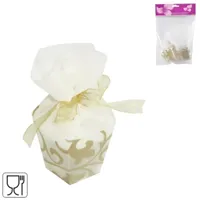 Geschenkverpakking Arabesque taupe set van 6 | 24 stuks