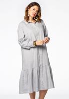 Yoek Jurk frill bottom | Grijs | Maat 54/56