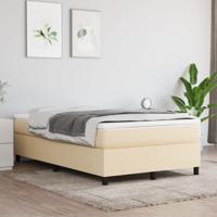 Bedframe zonder matras 120x200 cm stof crèmekleurig