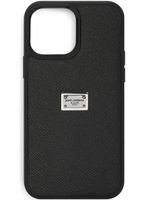 Dolce & Gabbana coque d'iPhone 13 Pro Max à logo imprimé - Noir