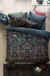 Pip Studio Pip Studio Pavoni Dekbedovertrek Donkerblauw 240x200/220 cm