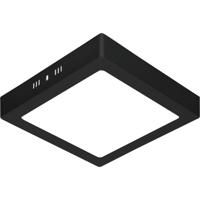 LED Paneel - 30x30 - 28W - Helder/Koud Wit 6400K - Mat Zwart - Opbouw - Vierkant - Aluminium - thumbnail