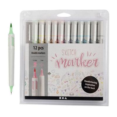 Creativ Company Tekenstiften pastelkleuren, 12st.