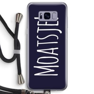 Moatsje!: Samsung Galaxy S8 Transparant Hoesje met koord