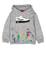 Mostly Heard Rarely Seen 8-Bit hoodie Louis à effet taches de peinture - Gris