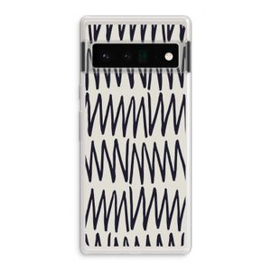 Marrakech Zigzag: Google Pixel 6 Pro Transparant Hoesje