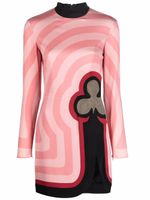 Casablanca robe courte à imprimé Club - Rose
