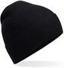 Beechfield CB51N Organic Cotton Fine Knit Beanie - Black - One Size