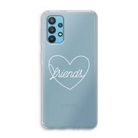 Friends heart pastel: Samsung Galaxy A32 4G Transparant Hoesje