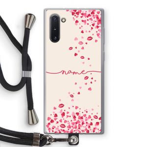 Hartjes en kusjes: Samsung Galaxy Note 10 Transparant Hoesje met koord