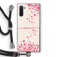 Hartjes en kusjes: Samsung Galaxy Note 10 Transparant Hoesje met koord