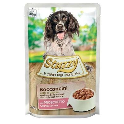 STUZZY Chunks with ham - nat hondenvoer - 100 g