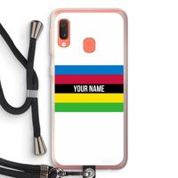 WK Wielrennen: Samsung Galaxy A20e Transparant Hoesje met koord