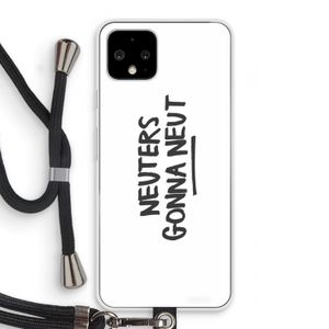 Neuters: Pixel 4 Transparant Hoesje met koord