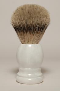 Rasura Scheerkwast silverspits wit