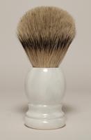 Rasura Scheerkwast silverspits wit