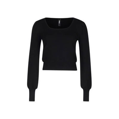 Shoeby Eksept ribgebreide trui Fire zwart