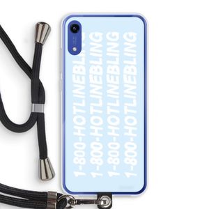 Hotline bling blue: Honor Play 8A Transparant Hoesje met koord