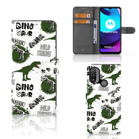 Telefoonhoesje met Pasjes voor Motorola Moto E20 | E30 | E40 Dinosaurus