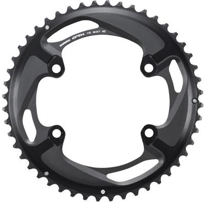 Shimano kettingblad 48t grx fc-rx810 2 x 11 speed zwart