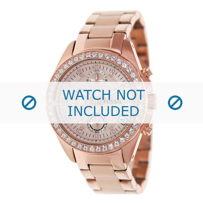 Horlogeband Fossil ES3352 Staal Rosé 18mm