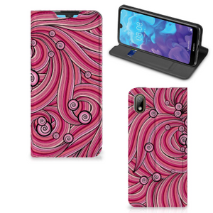 Huawei Y5 (2019) Bookcase Swirl Pink