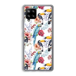 Bloemen tukan: Samsung Galaxy A42 5G Transparant Hoesje