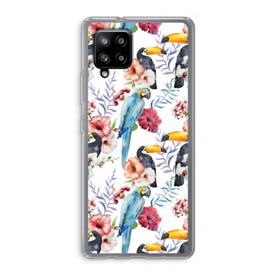 Bloemen tukan: Samsung Galaxy A42 5G Transparant Hoesje
