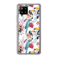 Bloemen tukan: Samsung Galaxy A42 5G Transparant Hoesje
