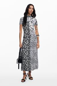 Bloemen midi-jurk - WHITE - XS