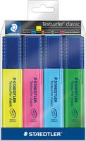 Staedtler Markeerstift Textsurfer Classic, etui van 4 stuks: geel, roze, blauw en groen - thumbnail