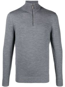 Calvin Klein pull en laine à logo brodé - Gris