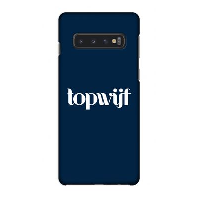 Topwijf Navy: Samsung Galaxy S10 4G Volledig Geprint Hoesje